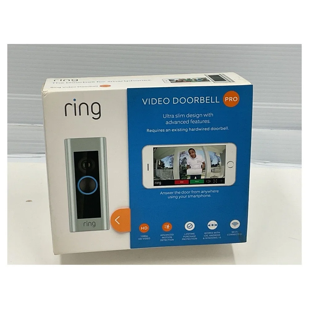 Ring Video Doorbell Pro 1080p HD Smart Wi-Fi Hardwired - 4‎ Faceplates